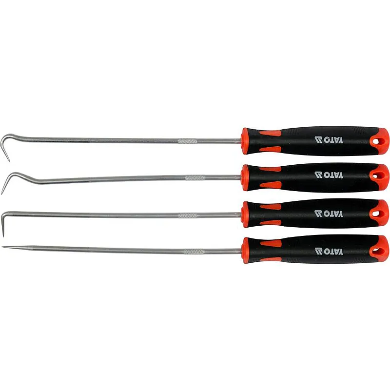 Набір довгих гачків із ручкою Yato 240 мм, 4 шт. (YT-08429) фото