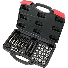 Набір для ремонту свічок запалювання Yato M8-М12 мм, 33 шт. (YT-17710)