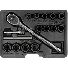 Набор экстракторов для сломанных болтов 16 шт. Yato (YT-05897)