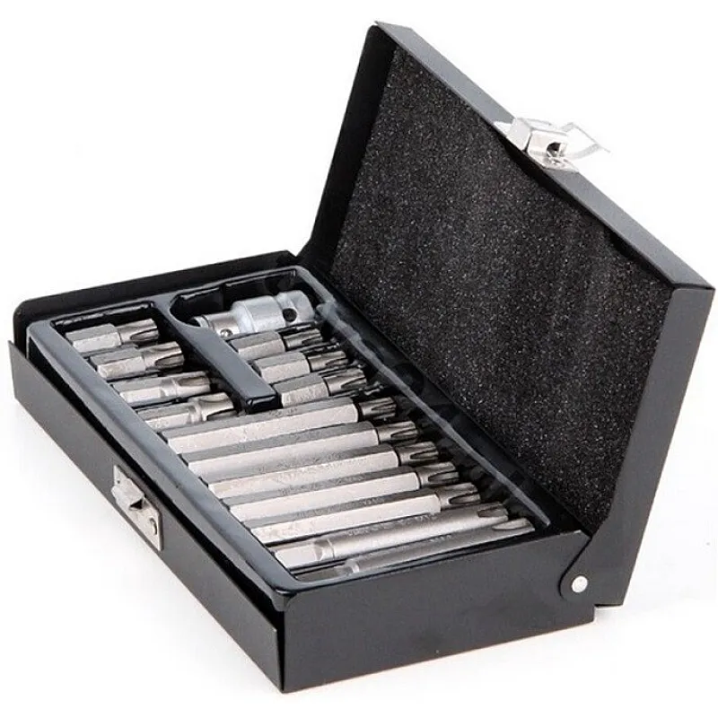 Набор насадок отверточных YATO RIBE 30х75 мм, адаптер 1/2 (YT-0419) фото