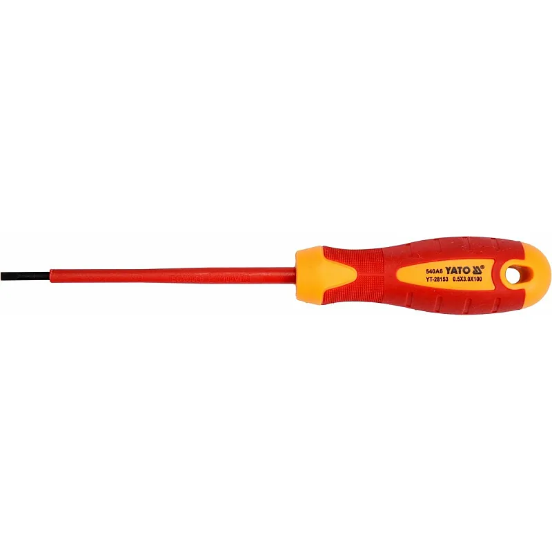 Викрутка плоска діелектрична Yato YT-28153 фото