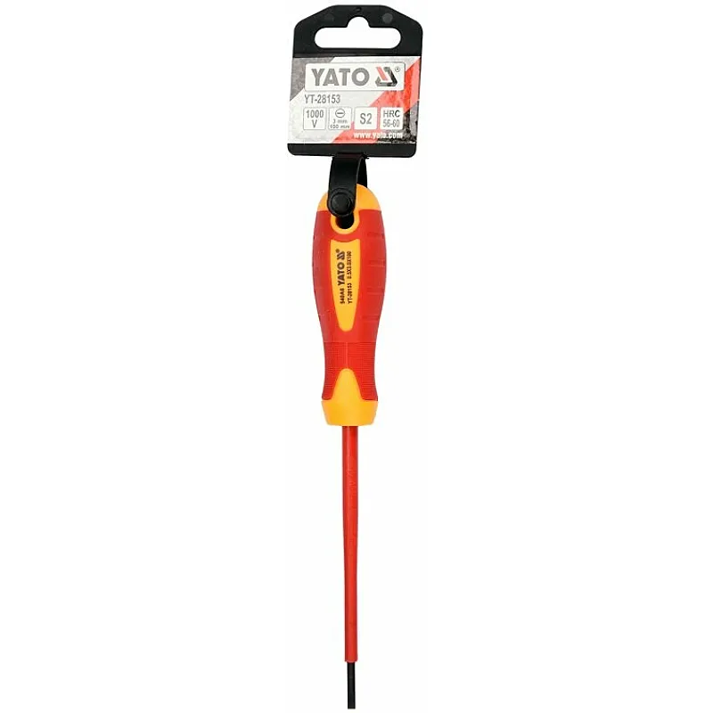 Викрутка плоска діелектрична Yato YT-28153 фото