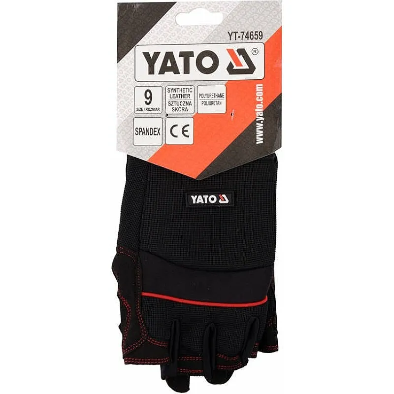 Рукавички Yato YT-74659 розмір 9 Чорні фото
