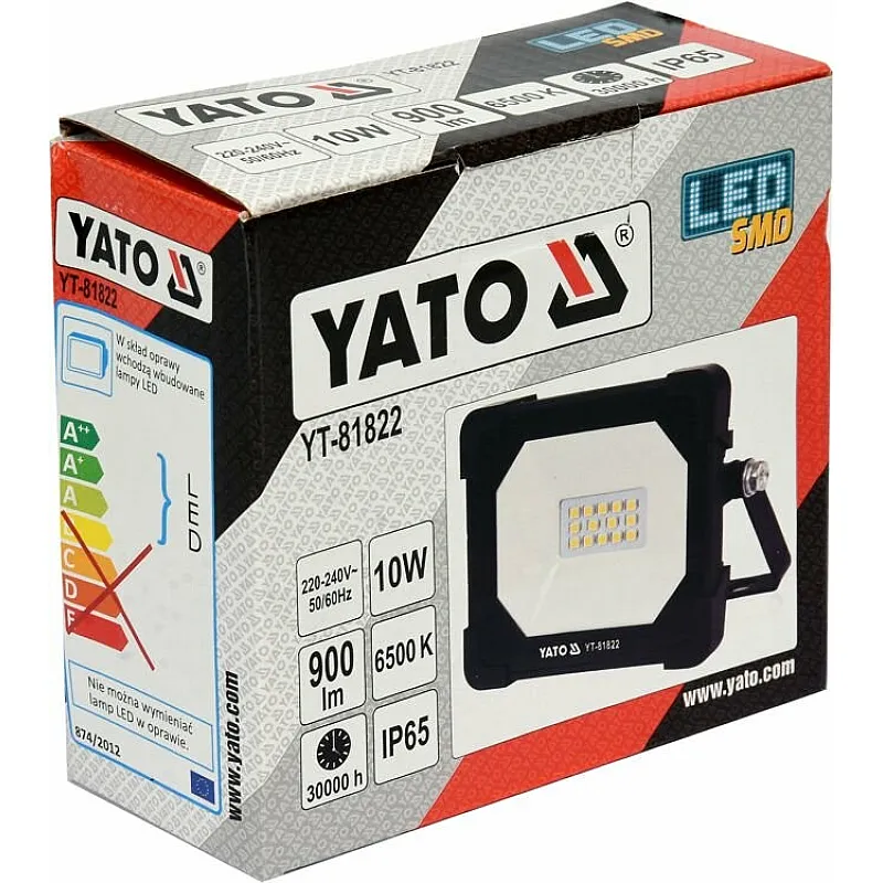 Прожектор із SMD-діодним випромінювачем Yato YT-81822 фото