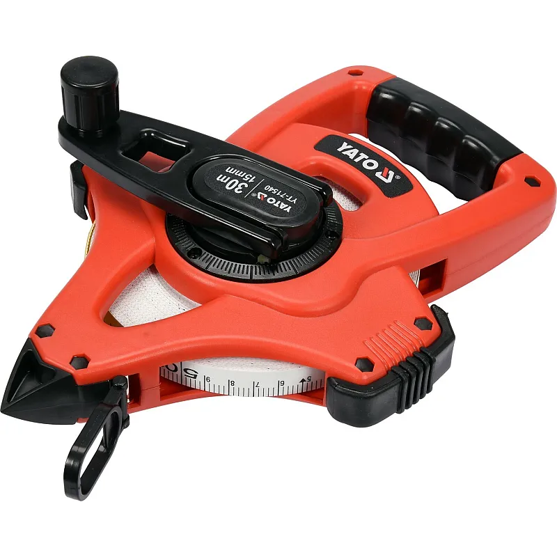 Рулетка Yato 30 м x 15 мм, геодезична скловолокна (YT-71540) фото