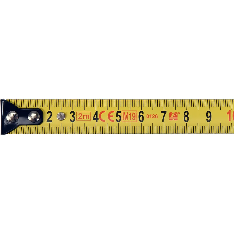 Рулетка Yato (YT-71150) 2 м x 16 мм, сталевою стрічкою, нейлоновим покриттям, подвійним блокуванням фото