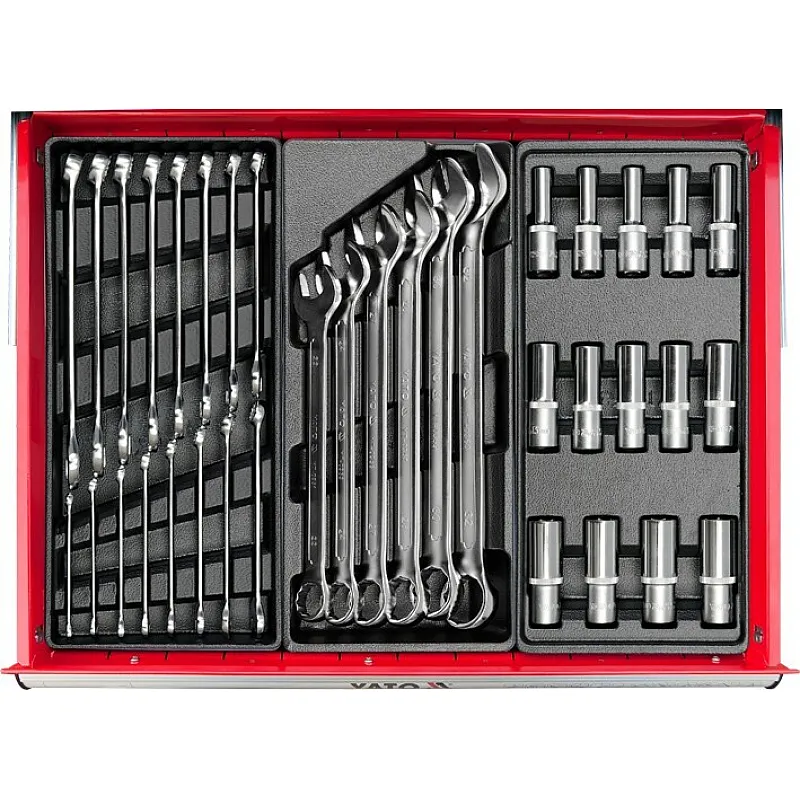 Шафа з інструментами Yato 6 відділів 958x766x465 мм 177 шт (YT-5530) фото