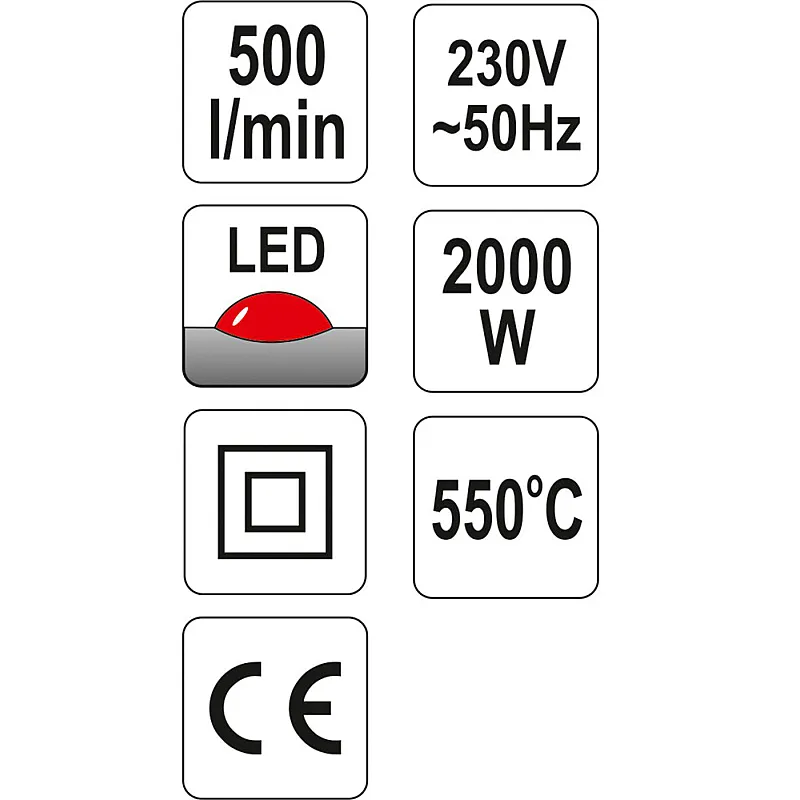 Технічний фен Yato YT-82292 фото