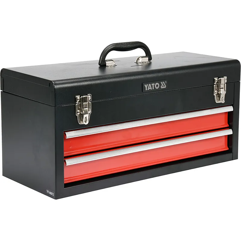 Ящик для інструментів Yato металевий з 2-ма шухлядами 218х255х520 мм (YT-08872) фото