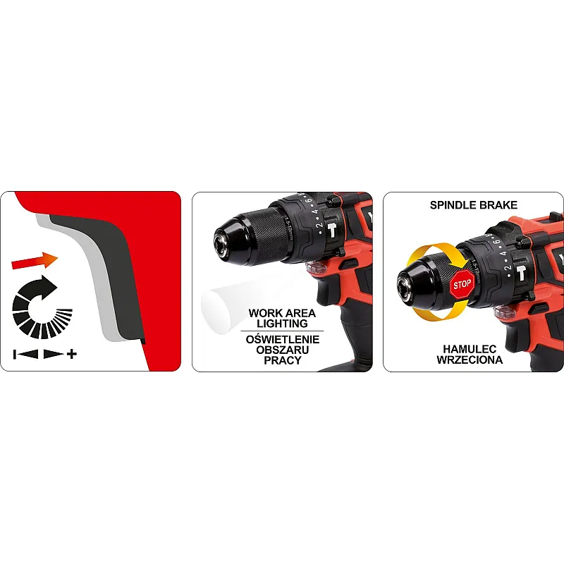 Акумуляторний дриль-шуруповерт Yato YT-82797 (без акумулятора та ЗУ) фото