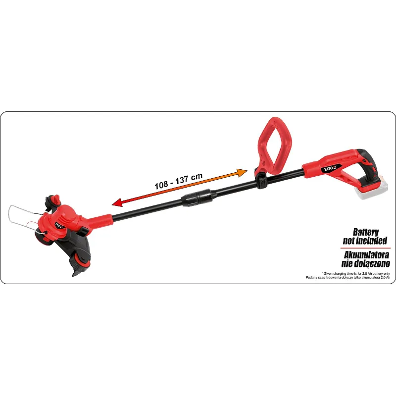 Аккумуляторный триммер Yato YT-82831 (без аккумулятора и ЗУ) фото