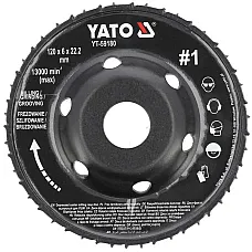 Диск-фреза выпуклый Yato 120х22.2 мм, 16/6 мм (YT-59180)