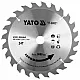 Диск пильний по дереву з переможними напайками Yato YT-60621 (185x20x2.2x1.5 мм), 24 зуби фото