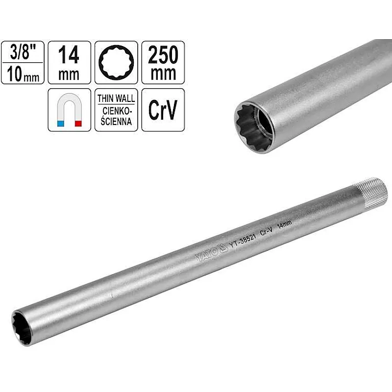 Головка торцева Yato 12-гранна (YT-38521) фото