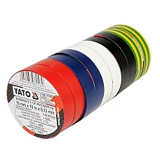 Изолента YATO разноцветная, 10 шт. (YT-8156)
