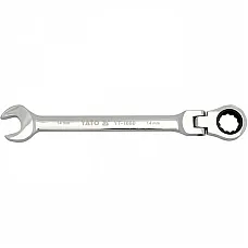 Ключ рожково-накидной с трещоткой и шарниром YATO YT-1682