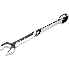 Ключ рожково-накидной с трещоткой Yato крученый 19x239мм (YT-01881)