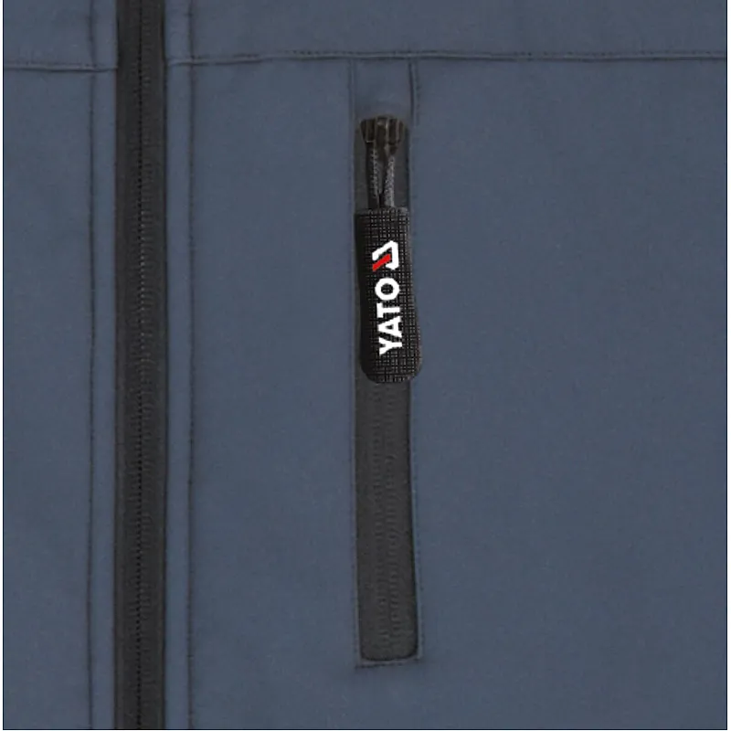 Куртка SoftShell черно-темно-серая Yato YT-79545 размер XXXL фото