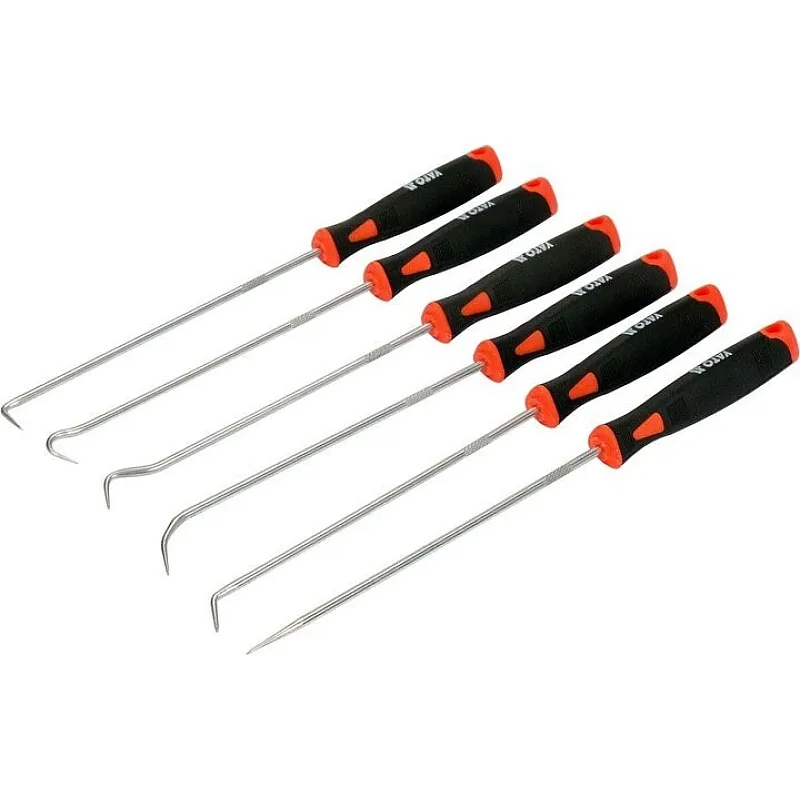 Набір довгих гачків із ручкою Yato 240 мм, 6 шт. (YT-08428) фото