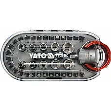 Набор отверточных насадок и торцевых головок YATO 1/4" CrV (YT-27960)