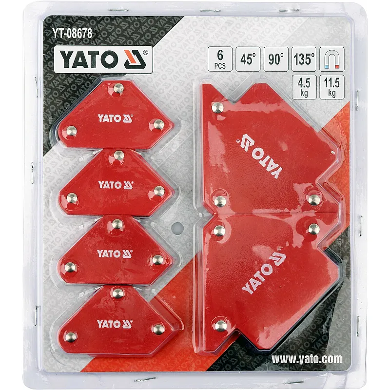 Набір зварювальних магнітних куточків Yato YT-08678 фото