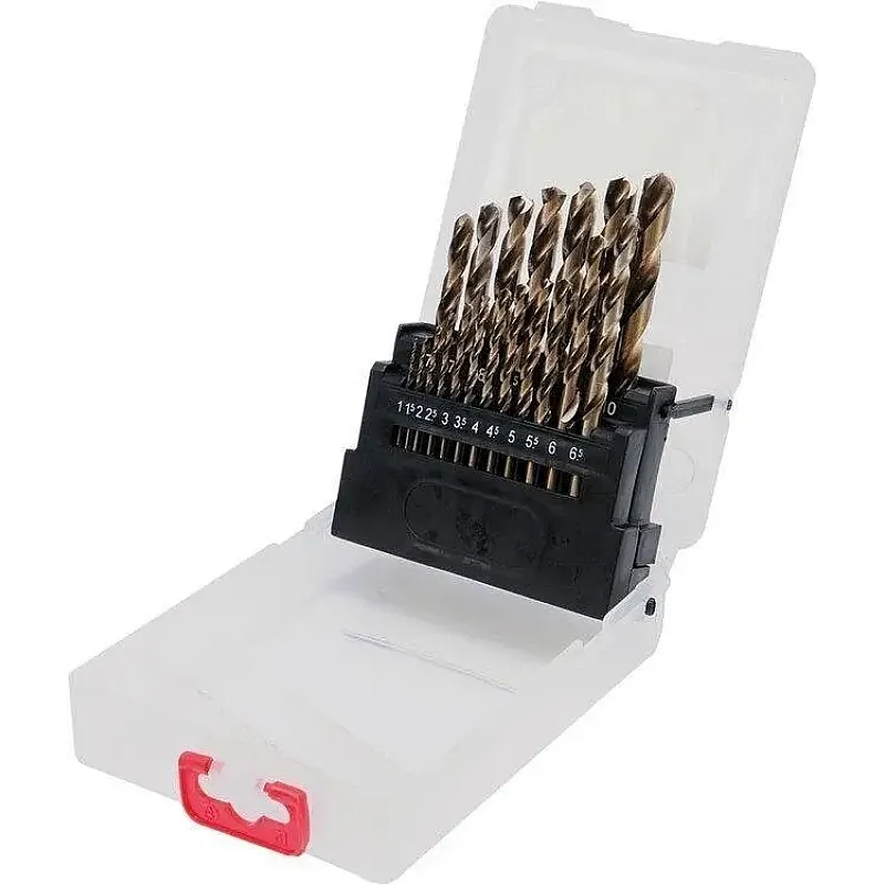 Набір свердел по металу YATO Co-HSS 1-10 мм, 19 шт. (YT-41604) фото