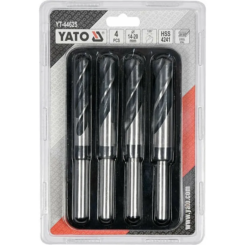 Набор сверл по металлу Yato 14х20х75х150 мм, HSS 4241 (YT-44625) фото