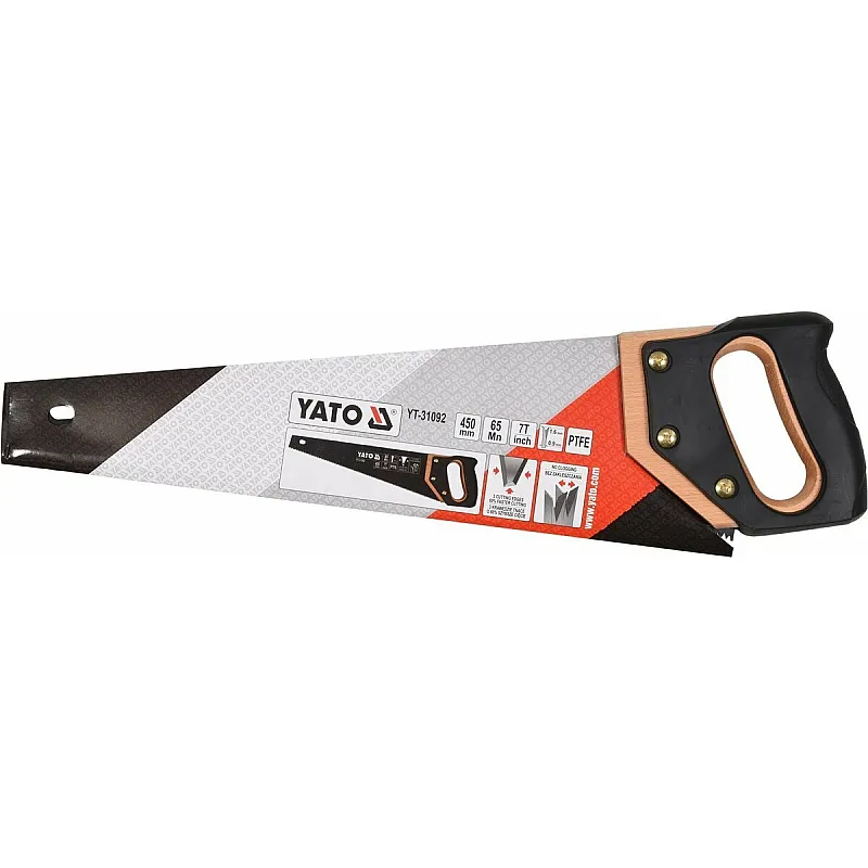 Ножівка з дерева Yato 450 мм, 7 зуб. (YT-31092) фото
