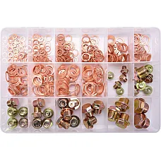 Шайби та заглушки Yato 6-20 мм, М8-М20, G 1/4, 534 шт. (YT-06864)