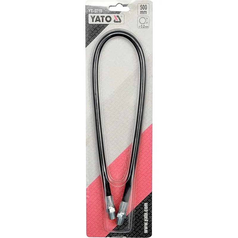 Шланг гибкий для смазочного шприца Yato, 50 см (YT-0710) фото