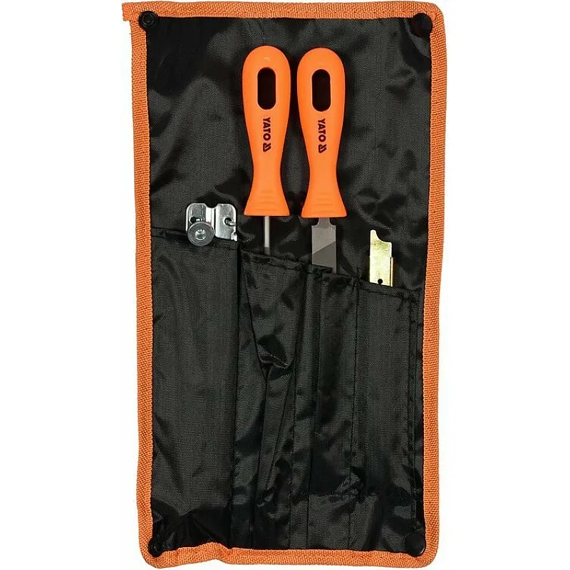 Засіб для заточування відрізних ланцюгів з напилком Yato 4 мм, 4 шт (YT-85040) фото