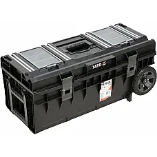 Ящик для інструментів з 2 органайзерами на колесах YATO (YT-09185)