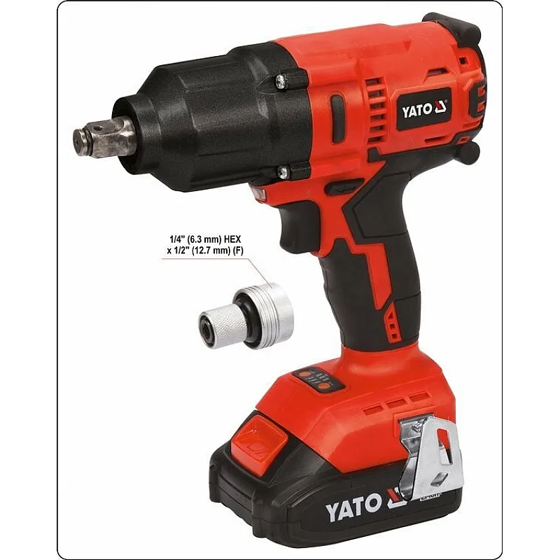 Акумуляторний безщітковий гайковерт Yato YT-82806 фото