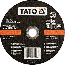 Диск отрезной YATO по металлу 115 х 22 мм (DW) (YT-5922)