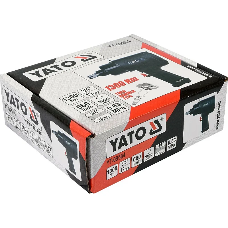 Гайковерт пневматичний ударний Yato YT-09564 фото