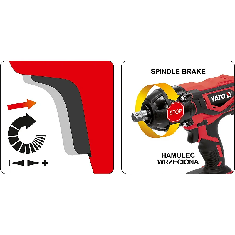 Гайковерт ударний акумуляторний Yato YT-82805 (без акумулятора та ЗУ) фото