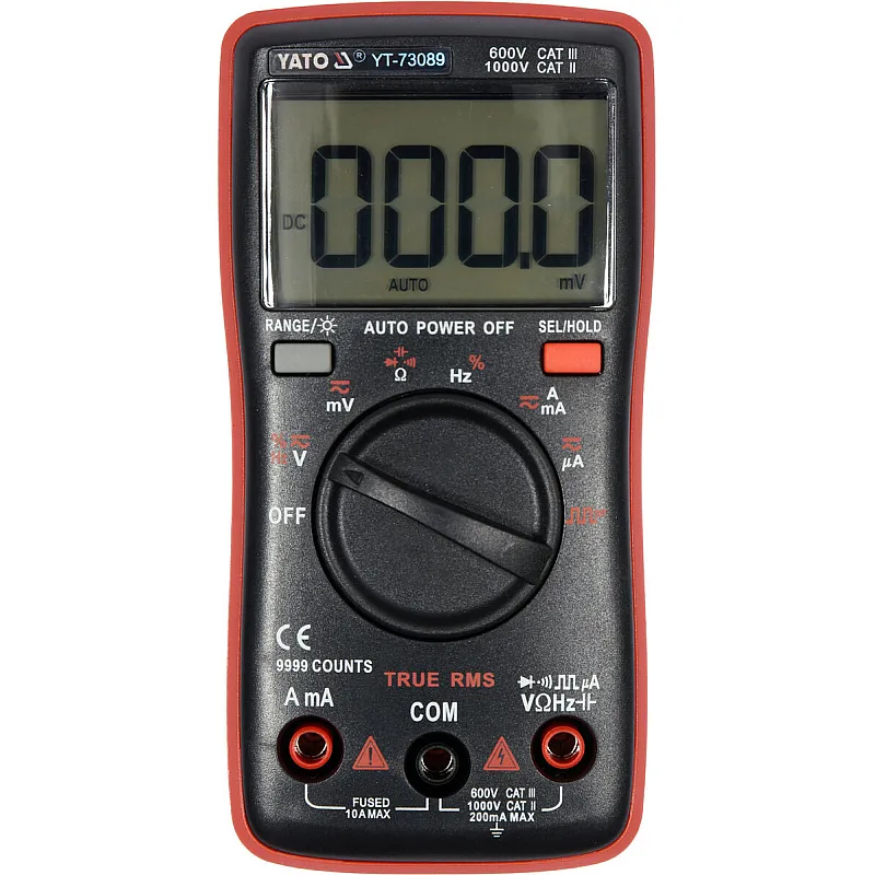 Мультиметр Yato True RMS LCD 9999 (YT-73089) фото