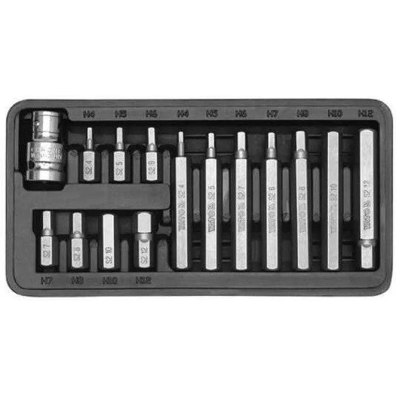 Набор насадок отверточных YATO HEX 30х75 мм (YT-0413) фото