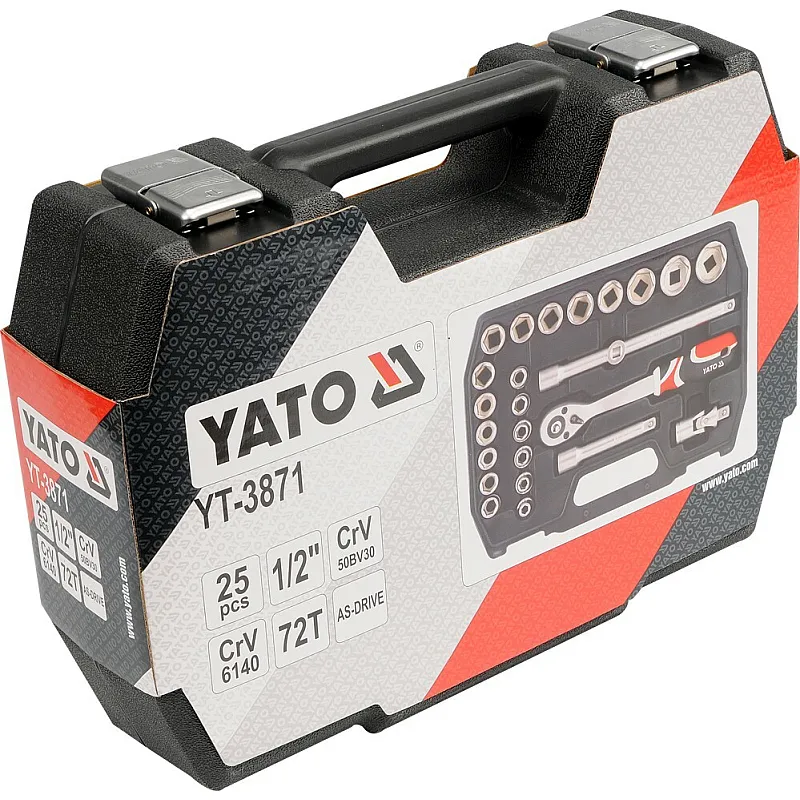 Набор торцевых головок Yato YT-3869 фото