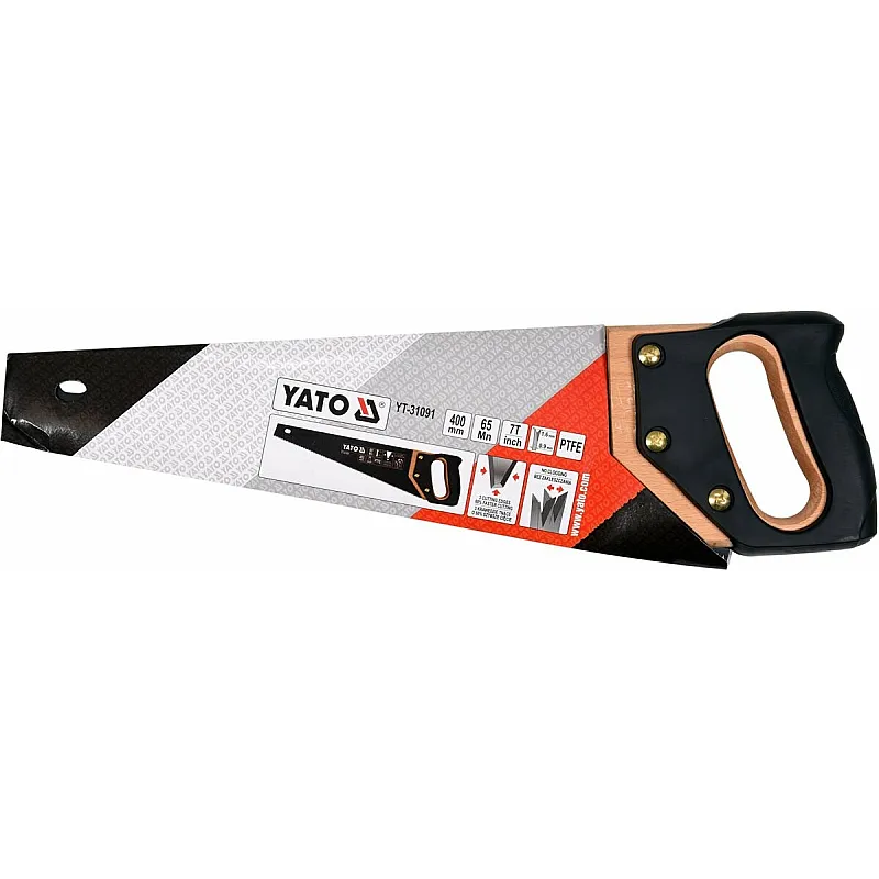 Ножівка по дереву Yato 400 мм, 7 зуб. (YT-31091) фото