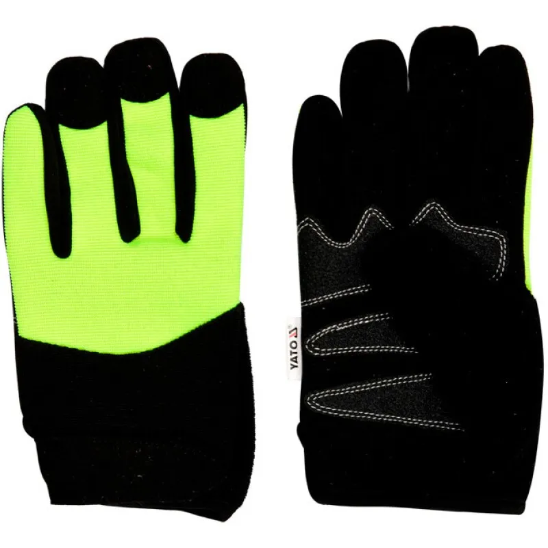 Рукавички Yato чорно-жовті розмір 10 (YT-74656) фото