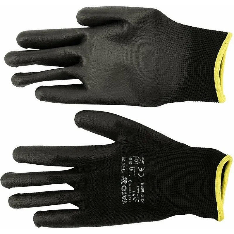 Рукавички Yato розмір 9, чорні (YT-74729) фото