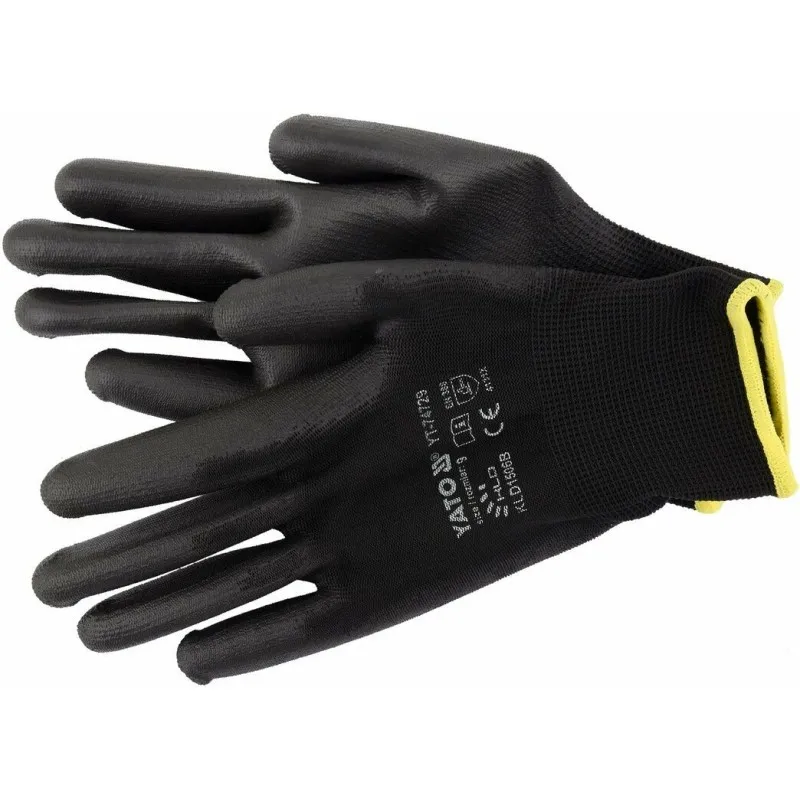 Рукавички Yato розмір 9, чорні (YT-74729) фото