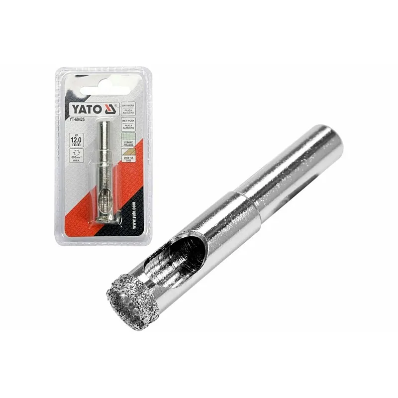 Свердло алмазне по керамограніту YATO 12 мм (YT-60425) фото