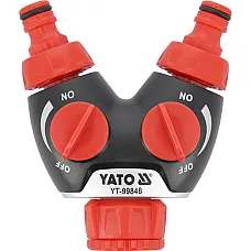 Трійник для садового шланга Yato 3/4" та 1" (YT-99848)