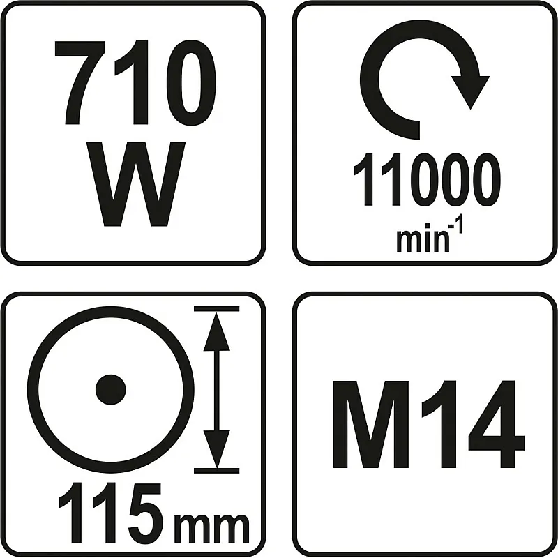 Кутова шліфувальна машина Yato YT-82090 фото
