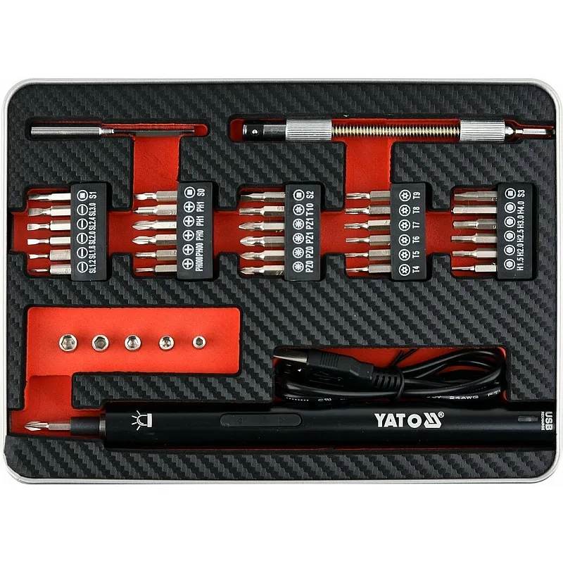 Акумуляторна викрутка Yato YT-27930 фото