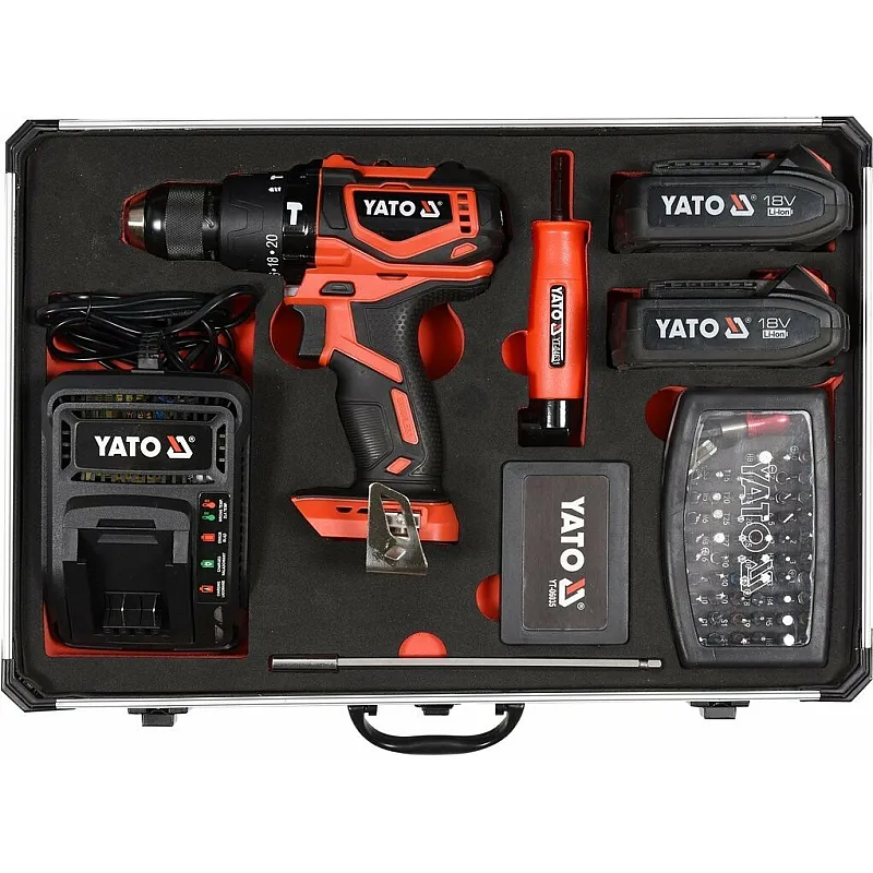 Акумуляторний дриль-шуруповерт Yato YT-44250 фото