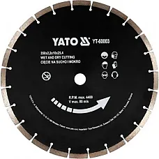 Диск алмазный по бетону YATO 350x25,4 мм YT-60003