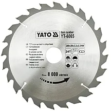Диск пильний YATO по дереву 200х30x3.2x2.2 мм, 24 зубці (YT-6065)